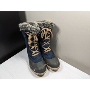 Quechua Decathlon Winter Snow Boots Womens US 9 Blue / White